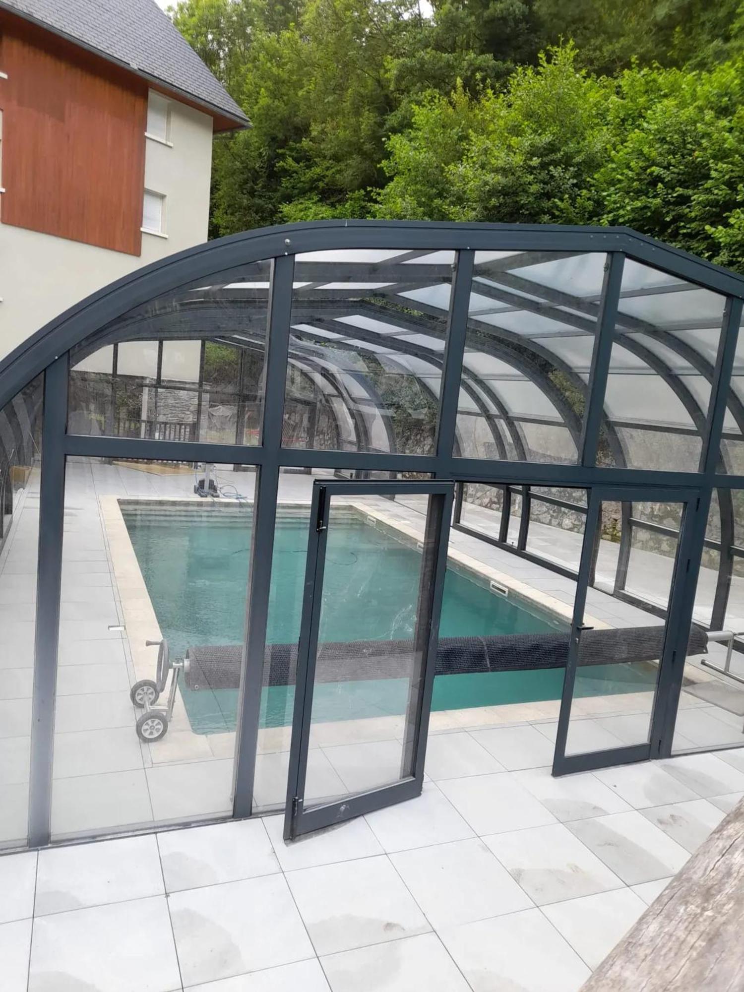 Appartement Avec Vue Sur La Montagne A Saint Lary Soulan 28 M² Piscine Eksteriør bilde